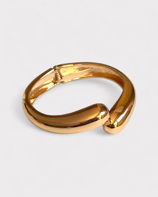 Small dome Gold bangle