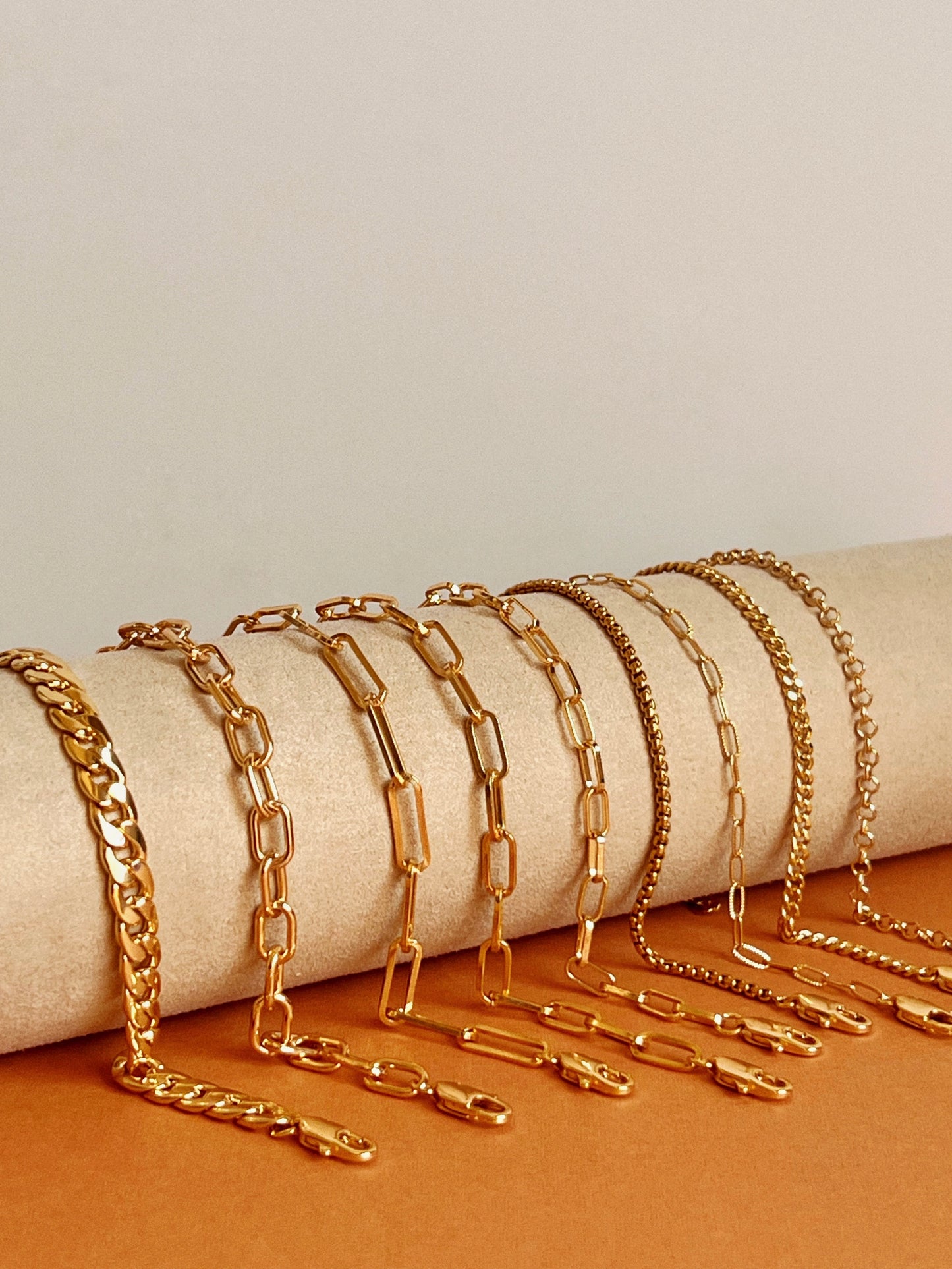 Gold plated bracelets