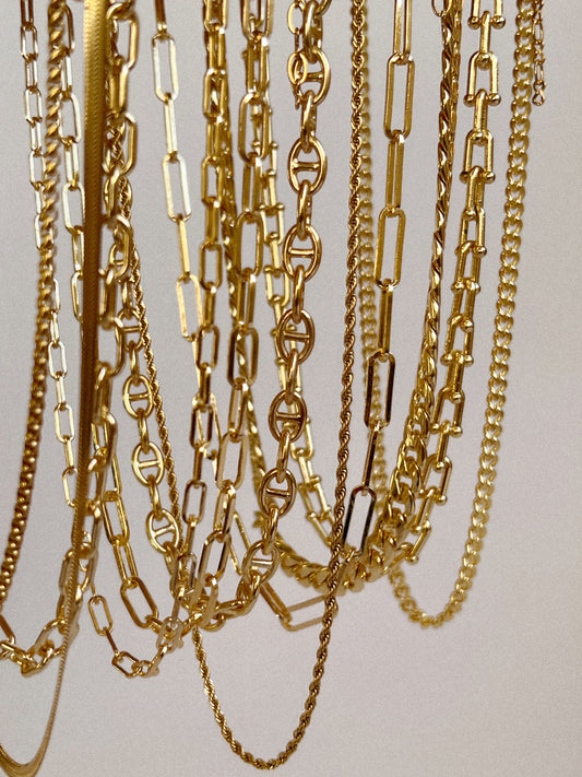 Gold plated chains